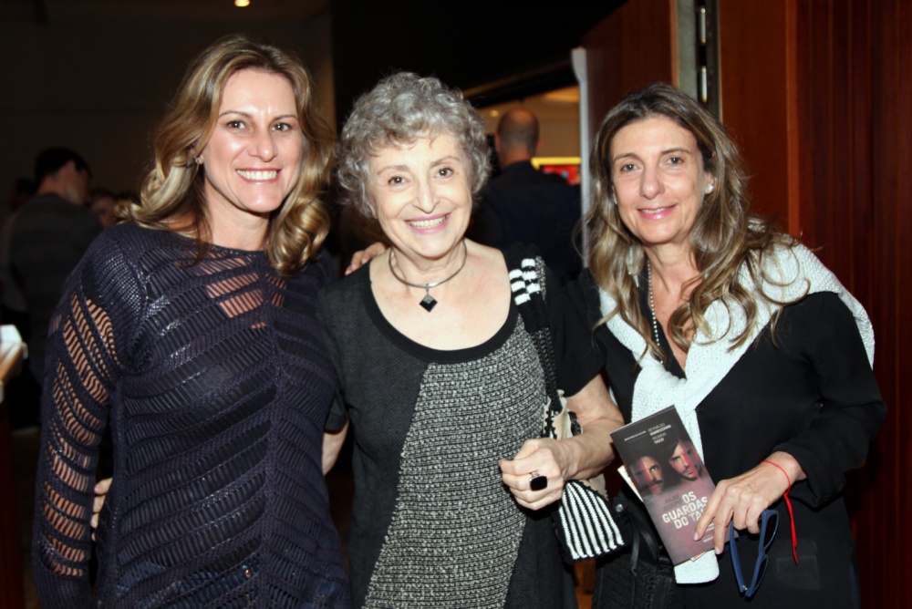 A empresaria Lilian Moreto ea atriz  Ana Lucia Torre com a Chef leia-se Quattrino, Mary Nigri