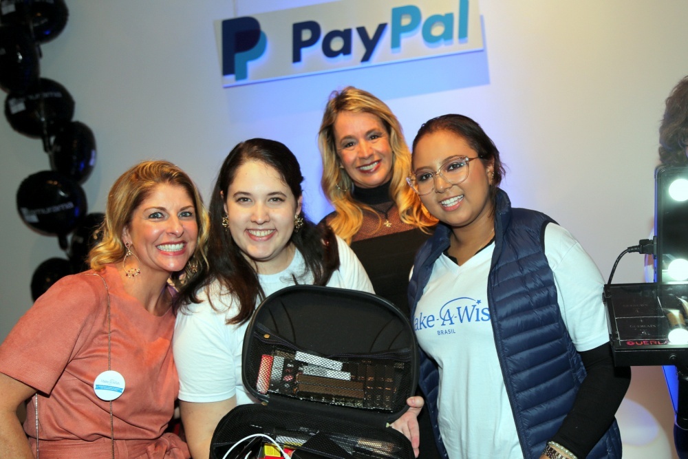 Da Ong  Make-A-Wish do Brasil, Luciana Portugal  e Taciana Sundfeld e Luana Conesino e Beth Villalobos.