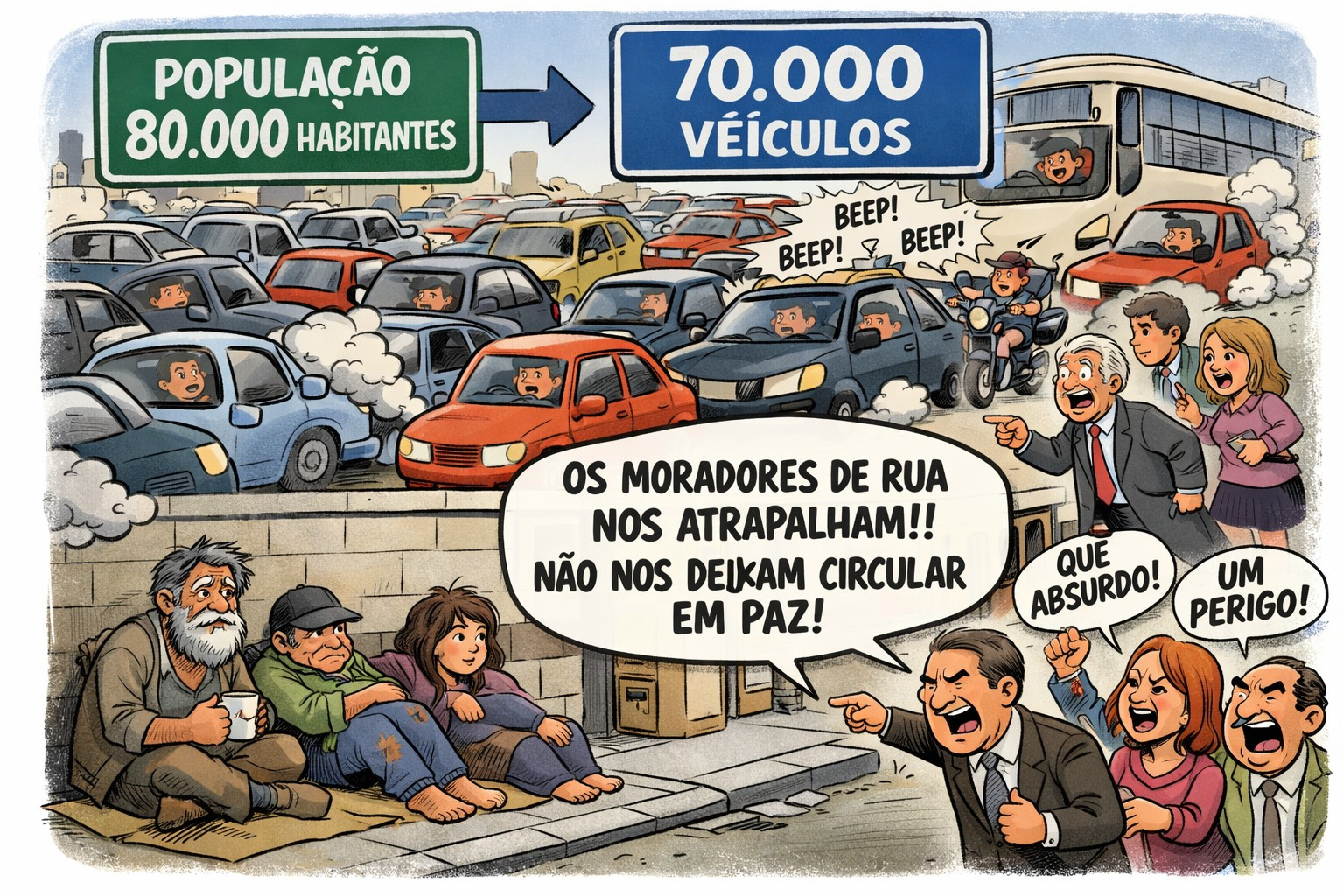      Entre o concreto e a consciência: a humanidade que insiste em sobreviver