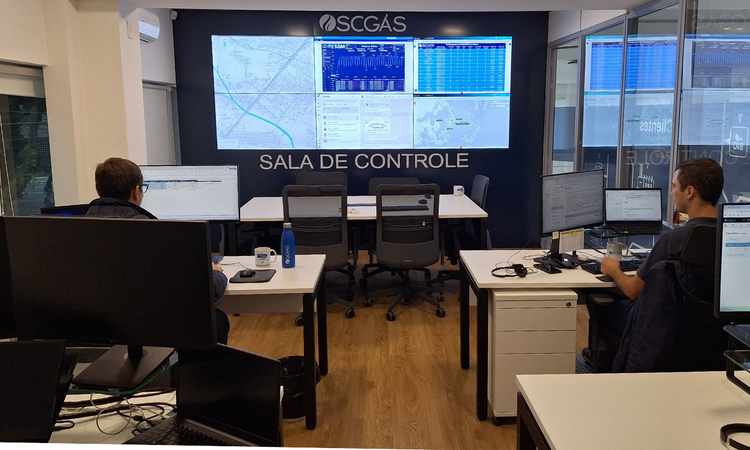   Nova sala de controle da SCGÁS centraliza monitoramento da rede de gás natural em Santa Catarina