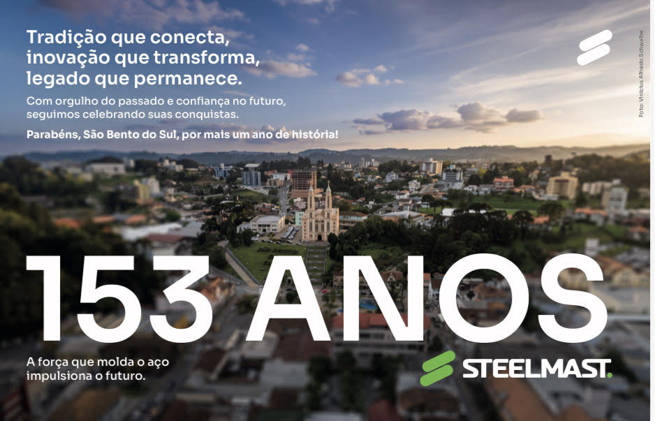SÃO BENTO DO SUL 153 ANOS - O FUTURO JÁ CHEGOU AQUI