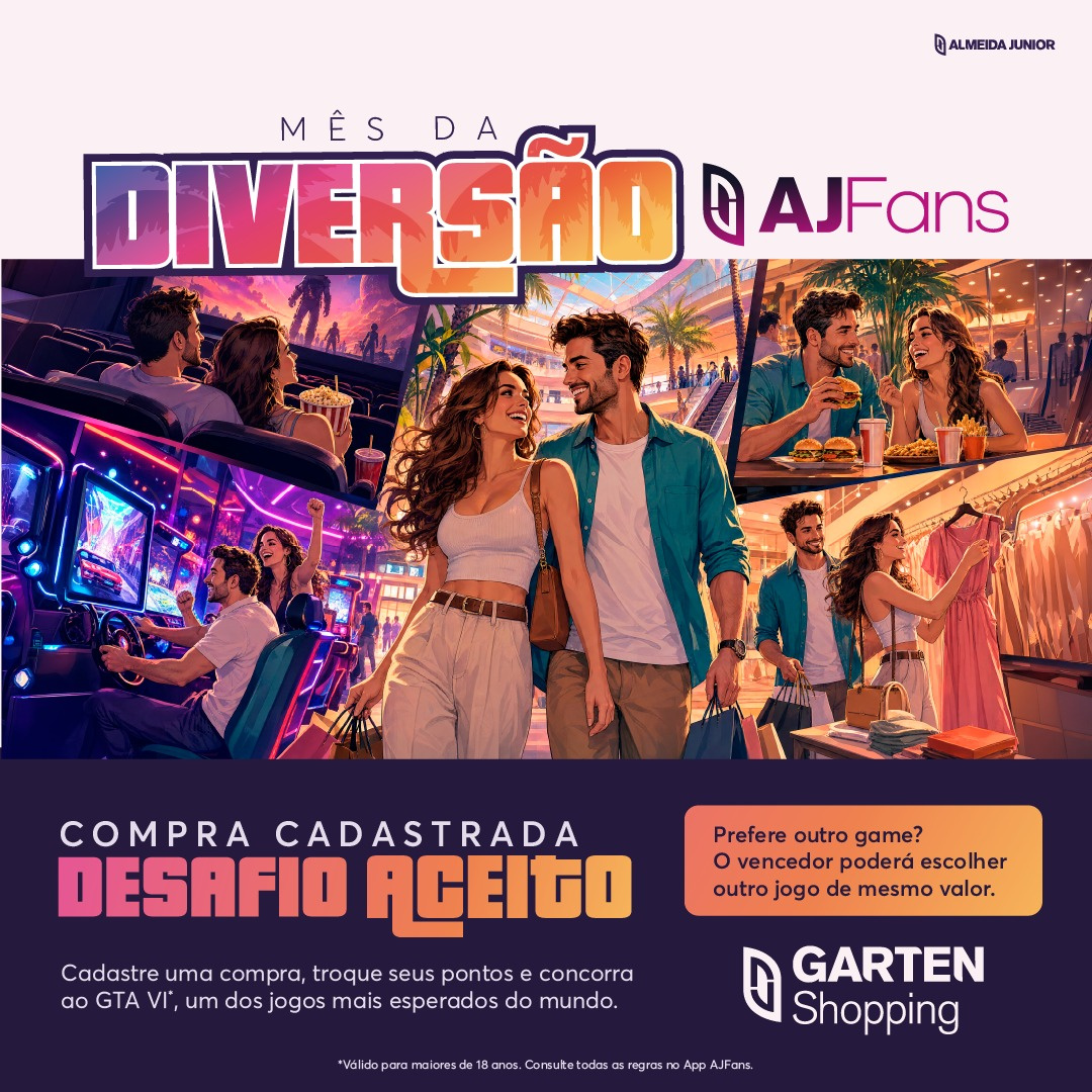 Garten Shopping vai sortear GTA VI entre clientes